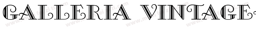 Galleria Vintage字体转换